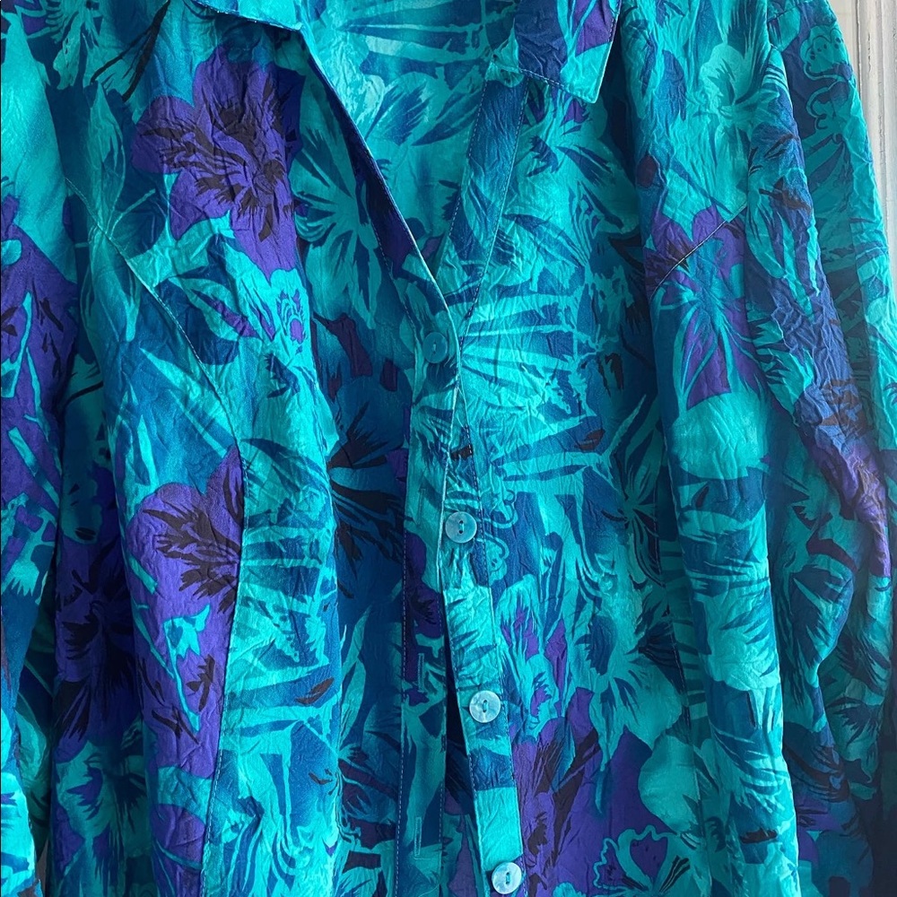 Bright printed blouse